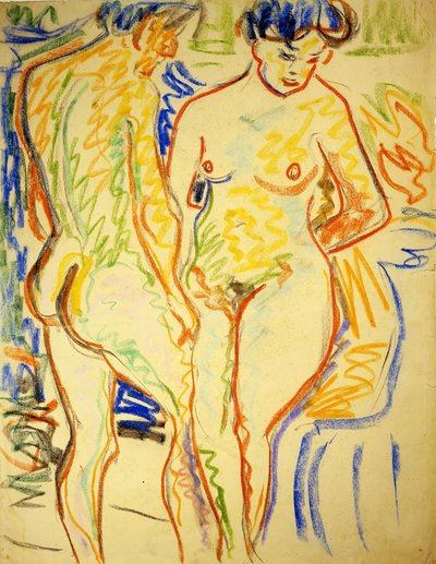 Paar door Ernst Ludwig Kirchner